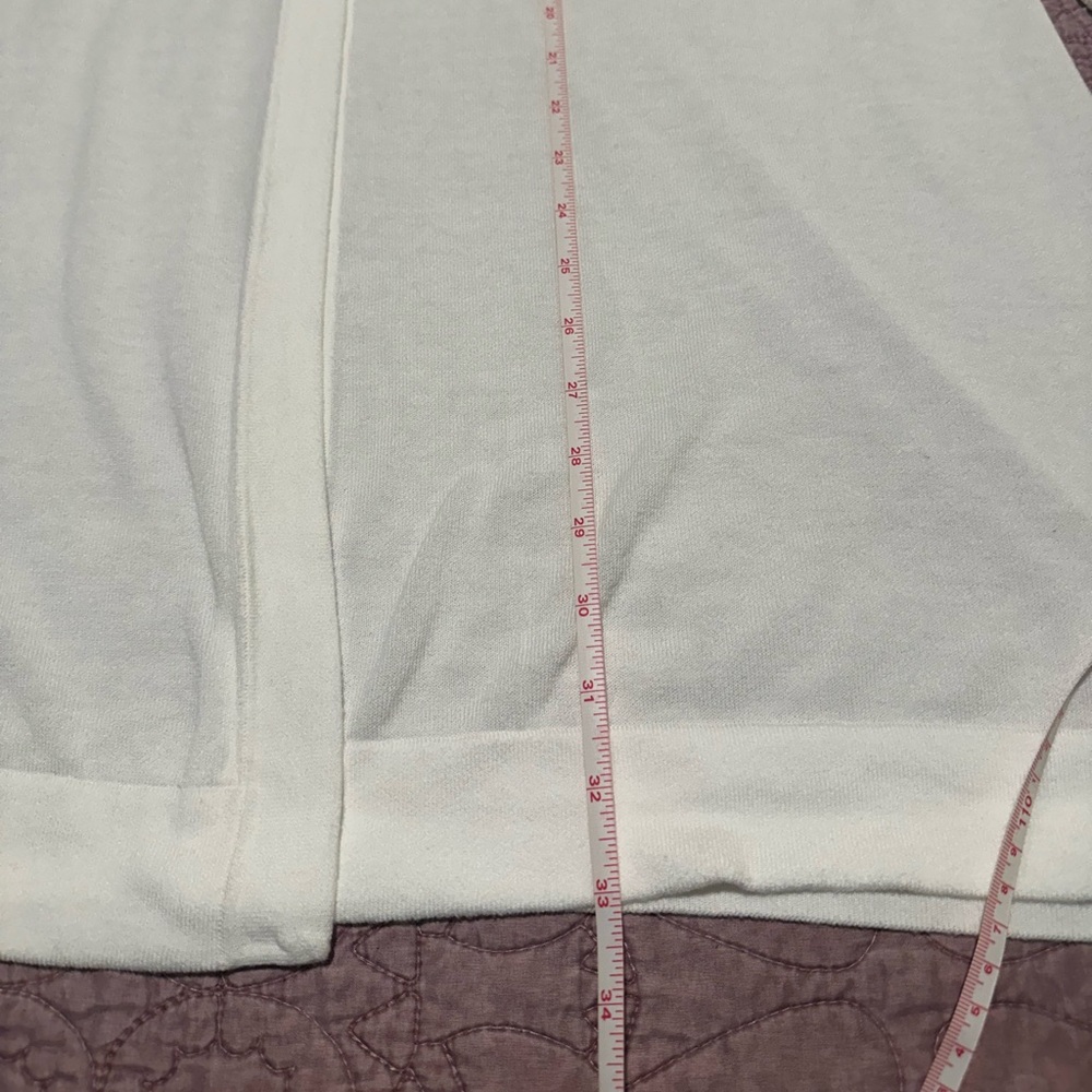 Eileen Fisher, white, long open cardigan - Picture 7 of 12